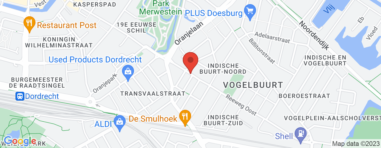 Google Maps afbeelding van de locatie van het incident. De locatie "51.808537362903174,4.680047641130245" is aangegeven met een rode marker.