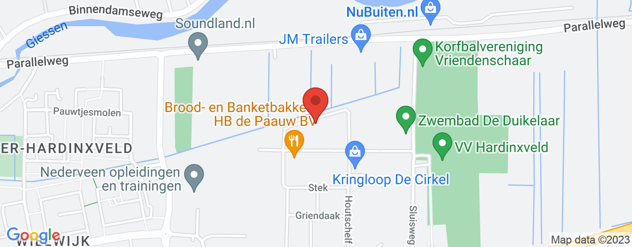 Google Maps afbeelding van de locatie van het incident. De locatie "51.8287941,4.8513103999999885" is aangegeven met een rode marker.